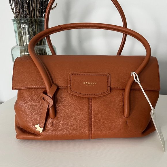 RADLEY LONDON Handbags - Radley London Burnham Beeches Brown Leather Shoulder Bag